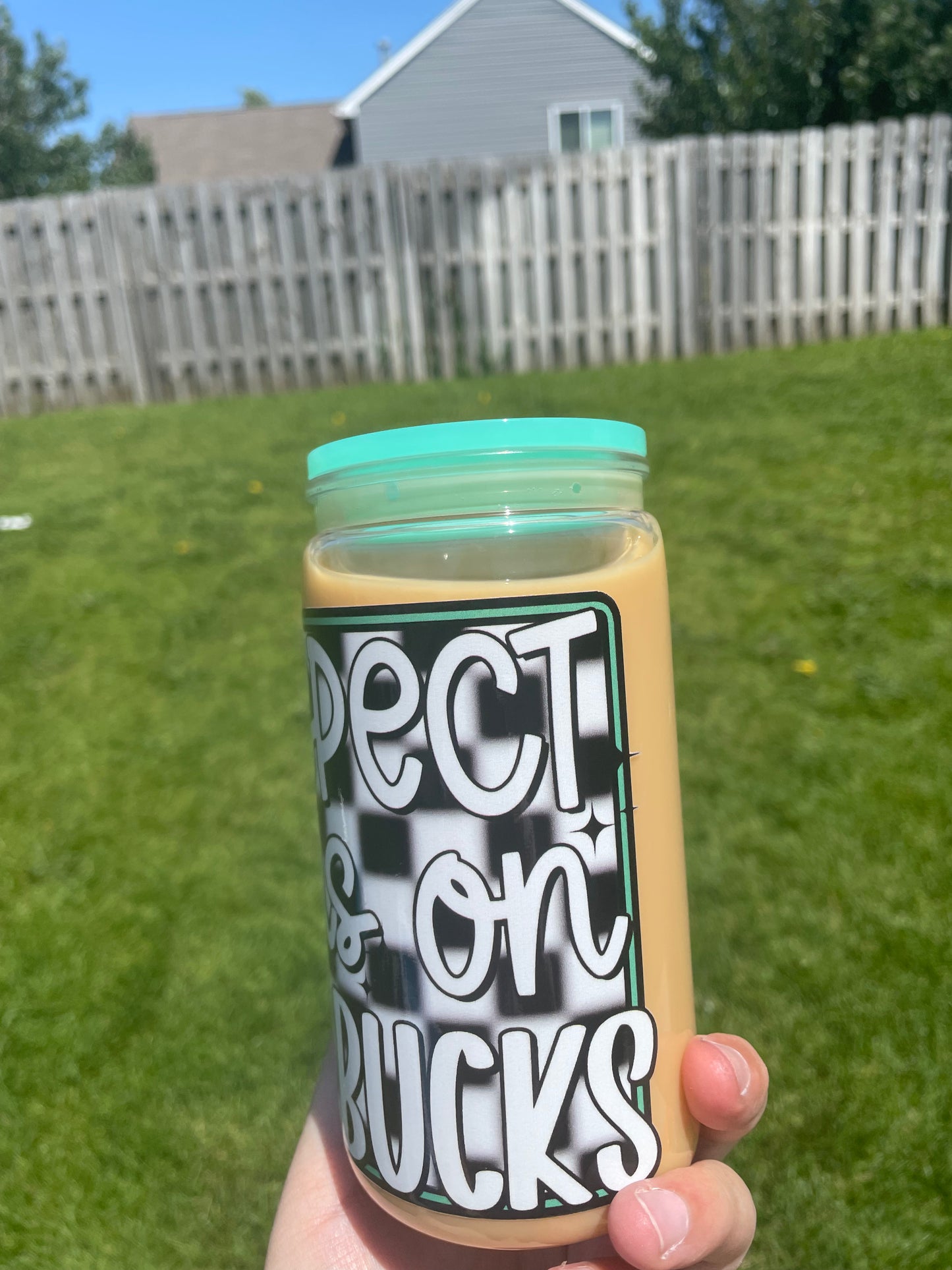 Green Coffee Snow Globe Tumbler RTS