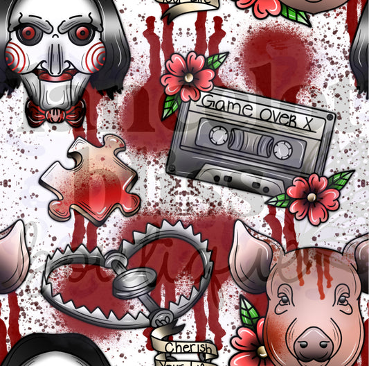 Blood Splatter Game Over Seamless