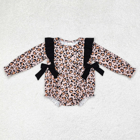 Leopard Bow Bubble Romper Closes 9/7/25