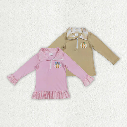 Embroidered Pumpkin Pullover Closes 9/7/25