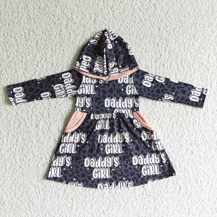 Leopard Daddy's Girl Hooded Dress Closes 9/7/25