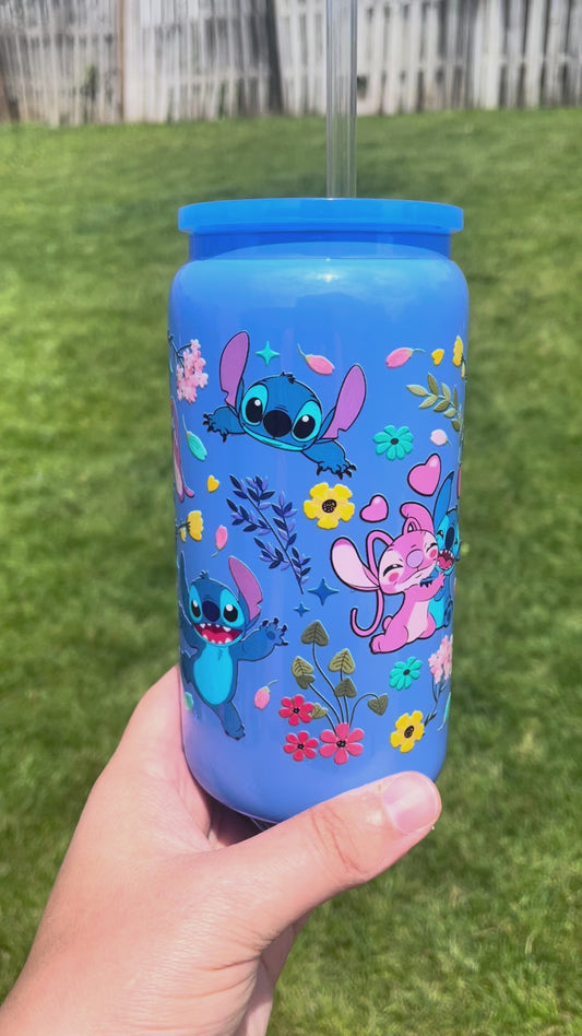 Blue Alien Glass Tumbler RTS