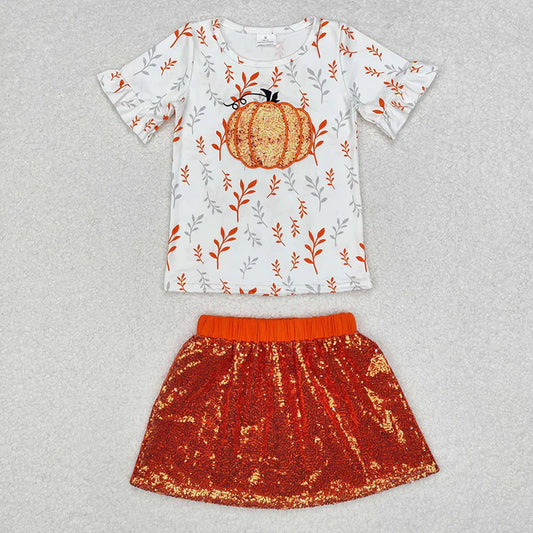 Sequin Pumpkin Skirt Set Closes 9/7/25